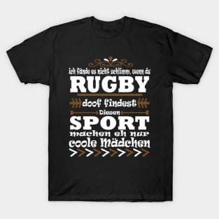 Rugby Team Flag Rugbyspieler Team Spruch T-Shirt